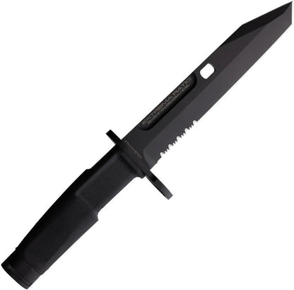 Extrema Ratio Fulcrum Combat Knife Black 7.13in N690 Tactical Tanto With Forprene Handle And MOLLE Sheath by Extrema Ratio