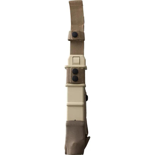 Extrema Ratio Fulcrum Combat Desert Knife N690 7.13Inch Satin Blade Partially Serrated Forprene DesertTan Tactical by Extrema Ratio