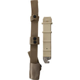 Extrema Ratio Fulcrum Desert Combat Knife Satin Partially Serrated N690 Tanto Forprene Tan Handle MOLLE Sheath Tactical by Extrema Ratio