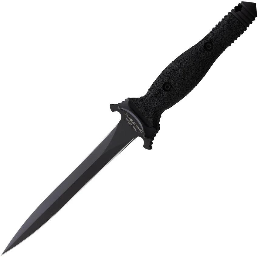 Extrema Ratio Ordinanza Suppressor Dagger 7in N690 Blade Black Handle Glass Breaker Belt Sheath For Tactical Collectors by Extrema Ratio
