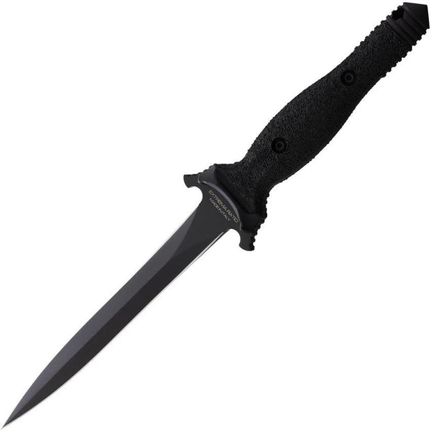 Extrema Ratio Ordinanza Suppressor Dagger 7in N690 Blade Black Handle Glass Breaker Belt Sheath For Tactical Collectors by Extrema Ratio
