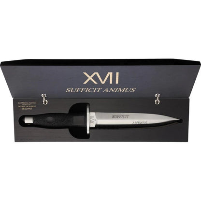 Extrema Ratio ADRA 17 Special Ed Storm Dagger Knife Numbered Edition Satin Bohler N690 Blade Wooden Case For Collectors by Extrema Ratio