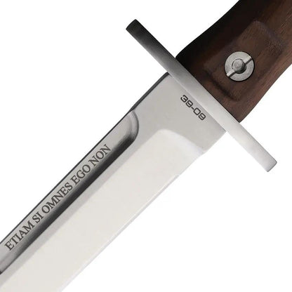 Extrema Ratio 39 09 Special Edition Knife Satin N690 Blade Brown Wood Handle COFS Logo Parade Belt Sheath For Collectors by Extrema Ratio