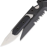 Extrema Ratio Ferrum Rescue Linerlock Knife Pro Grade Triple Blade Glass Breaker Black Aluminum N690 Rescue Pros by Extrema Ratio