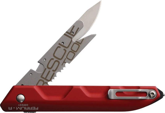 Extrema Ratio Ferrum Rescue Linerlock Red Pro Grade Folding Knife For Emergency Responders by Extrema Ratio