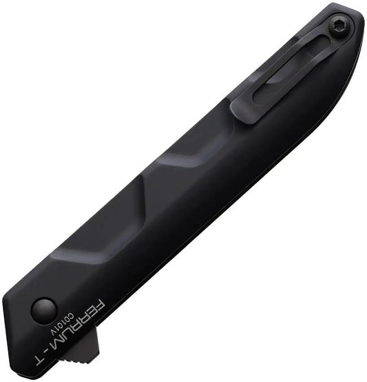 Extrema Ratio Ferrum T Linerlock Tactical EDC Knife With 2.88in N690 Blade, Geo-Camo MIL-C-13924 Black Aluminum by Extrema Ratio