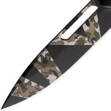 Extrema Ratio Ferrum T Linerlock Tactical EDC Knife With 2.88in N690 Blade, Geo-Camo MIL-C-13924 Black Aluminum by Extrema Ratio