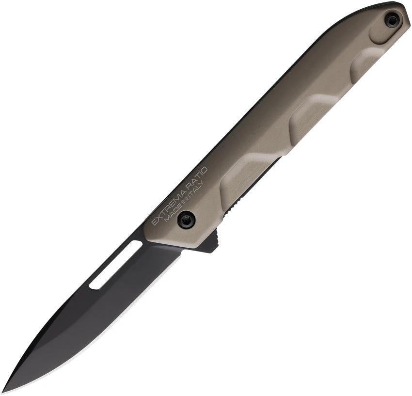 Extrema Ratio Ferrum T Linerlock Mud Knife 4.38 Closed 2.88 Inch Bohler N690 Blade Extended Tang EDC by Extrema Ratio