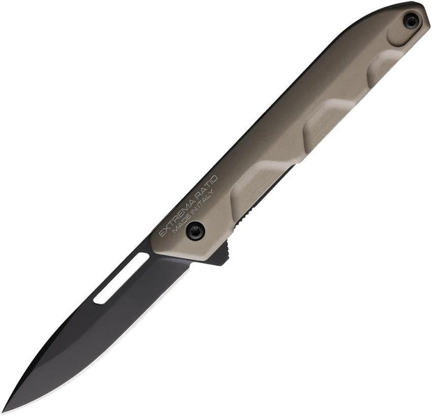 Extrema Ratio Ferrum T Linerlock Mud Knife 4.38 Closed 2.88 Inch Bohler N690 Blade Extended Tang EDC by Extrema Ratio