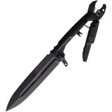 Extrema Ratio Silente Fixed Blade Knife With Black N690 Spear Point Blade And Wire Cutting Clamp For Tactical Pros by Extrema Ratio