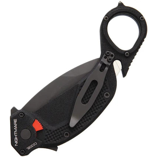 Extrema Ratio Nightmare Karambit Black Elite Tactical Knife For Tactical Pros With Integrated Belt Cutter Glass Breaker by Extrema Ratio