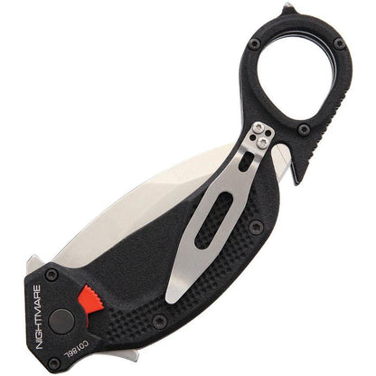 Extrema Ratio Nightmare Karambit Stonewash Linerlock With Belt Cutter Glass Breaker For Tactical Pros by Extrema Ratio