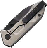 Extrema Ratio Frame Rock Titan Black DLC N690 Blade, Titanium Handle, 4in Closed EDC for Professionals by Extrema Ratio