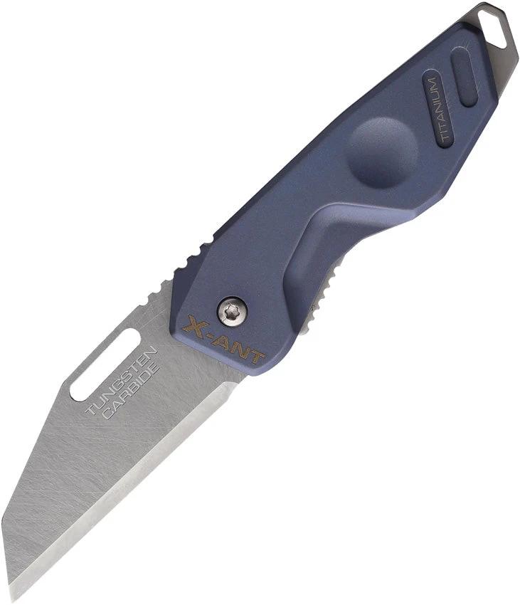 Extrema Ratio X Ant Tactical Knife Limited Edition Titanium Blue Handle Sintered Carbide Blade for Collectors 100 Pieces by Extrema Ratio