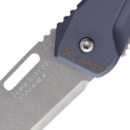 Extrema Ratio X Ant Tactical Knife Limited Edition Titanium Blue Handle Sintered Carbide Blade for Collectors 100 Pieces by Extrema Ratio