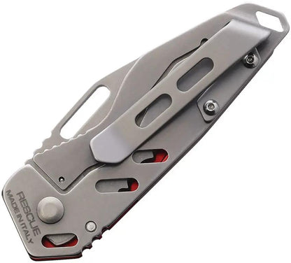 Extrema Ratio ANT Rescue Framelock Knife Red Handle 2 Inch M390 Stonewash Blade For Professionals by Extrema Ratio