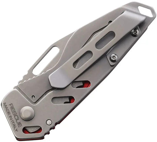 Extrema Ratio ANT Rescue Framelock Knife Red Handle 2 Inch M390 Stonewash Blade For Professionals by Extrema Ratio