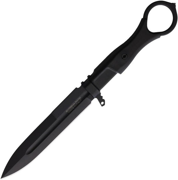Extrema Ratio Misericordia Fixed Blade Knife N690 Spear Point 9.13in Overall Full Tang Glass Breaker Black FRN Tactical by Extrema Ratio