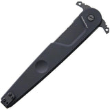 Extrema Ratio BD4 Contractor Linerlock Knife With N690 Double Edge Serrated Blade Black Handle Tactical EDC by Extrema Ratio