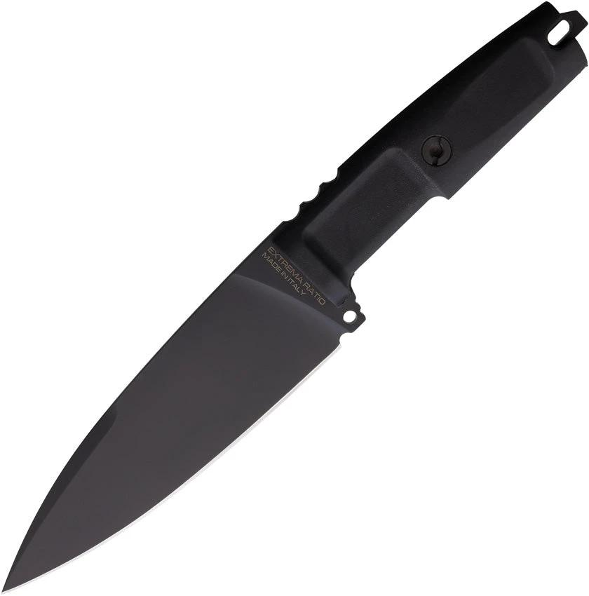 Extrema Ratio Shrapnel One Tactical Knife Black N690 Blade With Full Tang MOLLE Sheath For Professionals by Extrema Ratio