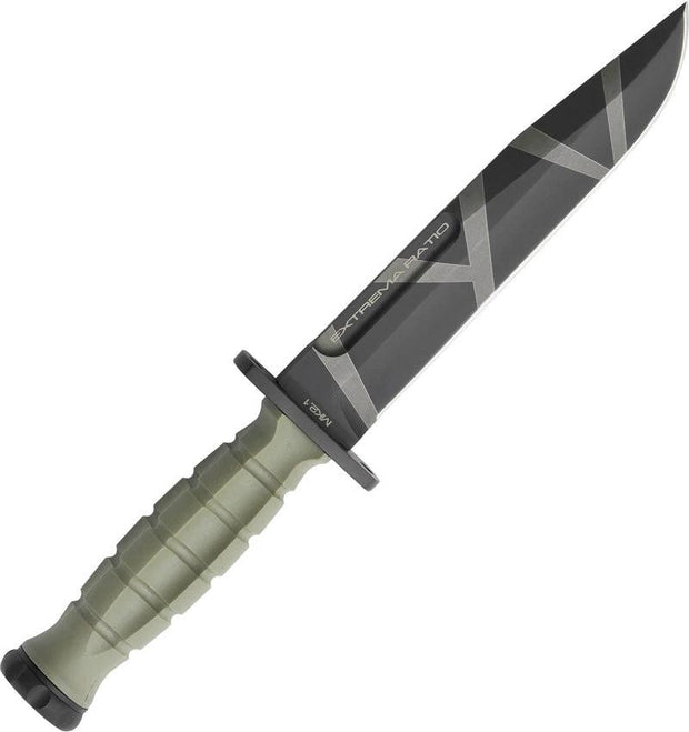 Extrema Ratio MK2 Desert Warfare Knife N690 Cobalt Reinforced Blade Geo Camo Tan Nylon Handle For SOF Operators by Extrema Ratio