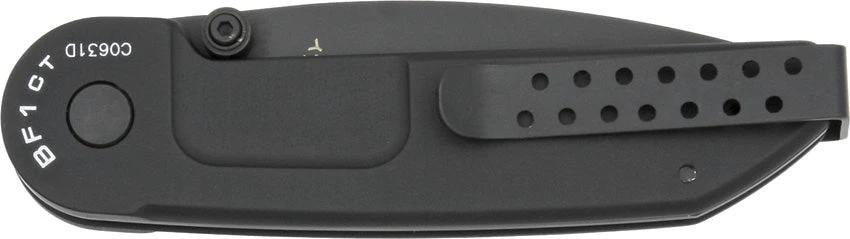 Extrema Ratio BF1 Classic Tactical Knife 4in Linerlock N690 Tanto Black Handle Dual Thumb Studs Reversible Clip by Extrema Ratio