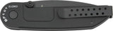Extrema Ratio BF1 Classic Tactical Knife 4in Linerlock N690 Tanto Black Handle Dual Thumb Studs Reversible Clip by Extrema Ratio