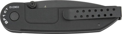 Extrema Ratio BF1 Classic Tactical Knife 4in Linerlock N690 Tanto Black Handle Dual Thumb Studs Reversible Clip by Extrema Ratio