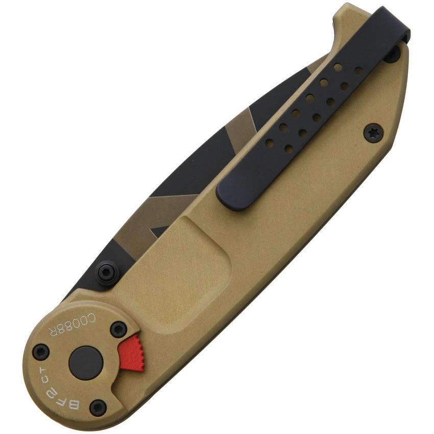 Extrema Ratio Desert Warfare Linerlock Knife Premium 4In Closed For Tactical Enthusiasts Tanto N690 Geo Camo by Extrema Ratio