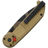Extrema Ratio Desert Warfare Linerlock Knife Premium 4In Closed For Tactical Enthusiasts Tanto N690 Geo Camo by Extrema Ratio