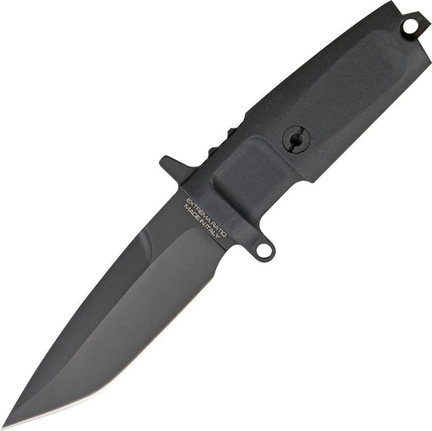 Extrema Ratio Col Moschin Compact Tactical Knife 8.5in Overall N690 Black Coated Blade Forprene Handle Tek Lok Sheath by Extrema Ratio