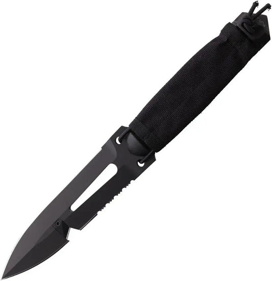 Extrema Ratio Ultramarine 0320 BLK Tactical Knife N690 Blade Partially Serrated For Tactical Pros Skull Crusher Pommel by Extrema Ratio