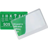 Explorer Credit Card Magnifier Lens - Clear Plastic Construction For Easy Reading Of Small Print by Explorer
