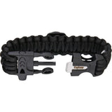 Explorer Paracord Bracelet With Compass Whistle And Firestarter For Survival Up To Seven Point Five Inch Wrist by Explorer