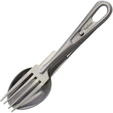 Explorer Portable Dinner Utensil Set - Stainless Steel Locking Utensils For Compact Camp Kitchen by Explorer