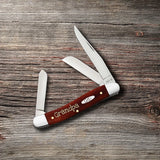 Case Embellished Smooth Chestnut Bone Medium Stockman – 3-Blade Knife in Gift Tin by Case Cutlery