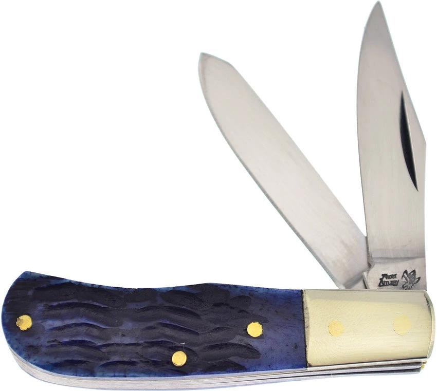 Frost Cutlery Jim Bowie Trapper Blue Pk Bone 14-100BLPB by Frost Cutlery