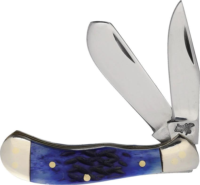 Frost Cutlery Baby Saddlehorn Blue Bone 14-972BLPB by Frost Cutlery