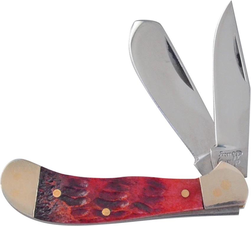 Frost Cutlery Baby Saddlehorn Red Bone 14-972DRWJ by Frost Cutlery