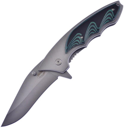 Frost Cutlery Tac Folder Blk Micarta 5"" 15-284B by Frost Cutlery