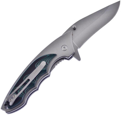 Frost Cutlery Tac Folder Blk Micarta 5"" 15-284B by Frost Cutlery