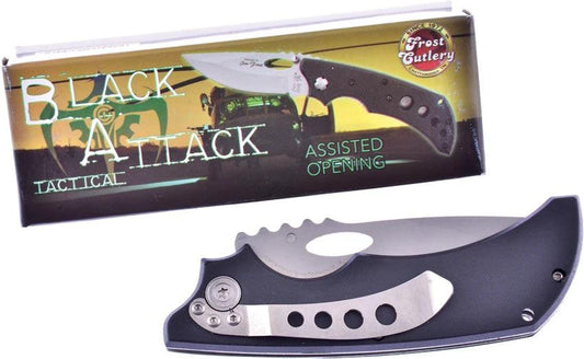 Frost Cutlery Tac Folder Blk Cmpst 15-870B by Frost Cutlery