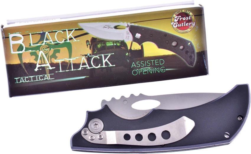 Frost Cutlery Tac Folder Blk Cmpst 15-870B by Frost Cutlery