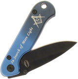 Frost Cutlery Masonic Bandit Linerlock Blue 16818MAS by Frost Cutlery