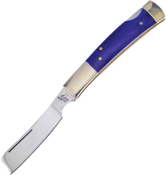 Frost Cutlery Razor Lockback Blue Bone 17-150BLSB by Frost Cutlery