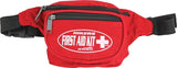 Elite First Aid First Aid Kit Hiker FA130 Red - Compact Red Fanny Pack With Three Compartments by Elite First Aid