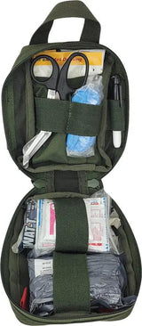 Elite First Aid Recon IFAK Level 1 Kit OD - MOLLE Compatible Velcro Panel And Complete Trauma Gear by Elite First Aid