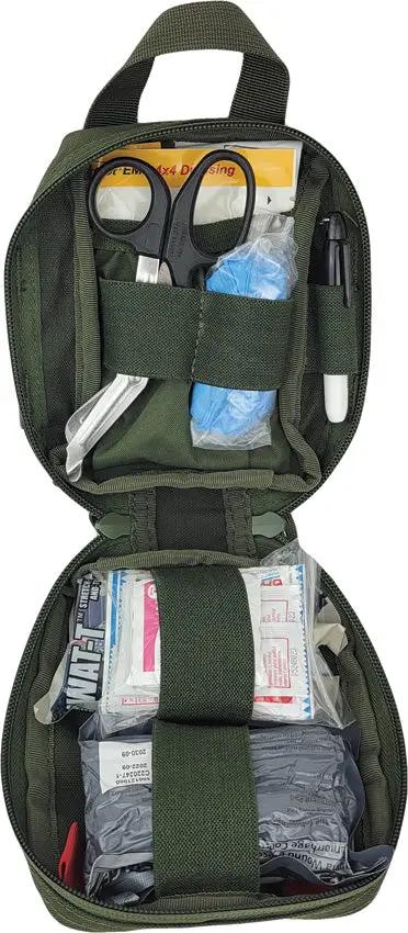 Elite First Aid Recon IFAK Level 1 Kit OD - MOLLE Compatible Velcro Panel And Complete Trauma Gear by Elite First Aid