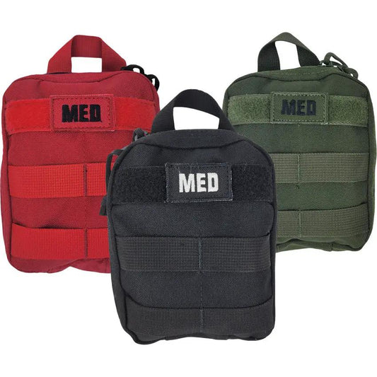 Elite First Aid Recon IFAK Level 2 Red - Complete Tactical First Aid Kit With CAT Tourniquet QuikClot Chest Seals by Elite First Aid