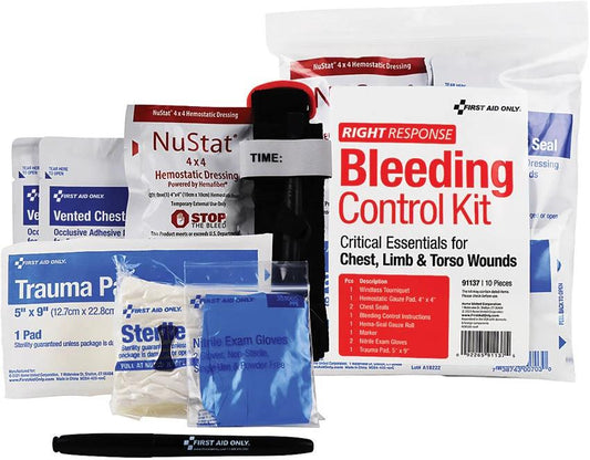 First Aid Only Bleeding Control Kit Chest/Tor 91137 by First Aid Only